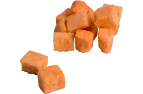 Zoete aardappel brunoise 20mm bulk